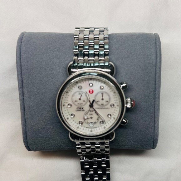 Michele CSX-36 Chronograph Mother of Pearl Dial Date Stainless Steel Watch main image 8